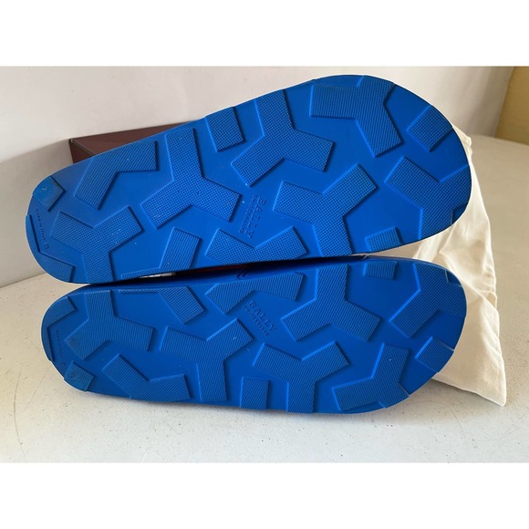 BALLY BLUE RUBBER SLIDES USA9 main image 13
